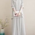 2025 New Chinese Zen Tea Robe Set