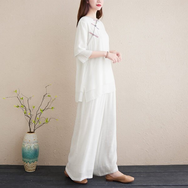 2025 New Chinese Zen Tea Robe Set