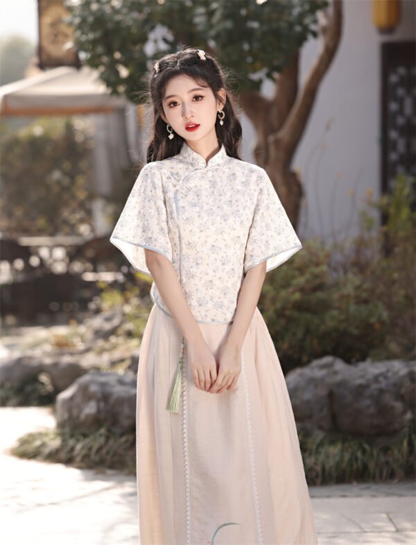 mid-sleeve-republic-qipao-dress-set-for-women-main-photo-4