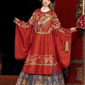 Women's Ming Dynasty Embroidered Ma Mian Skirt