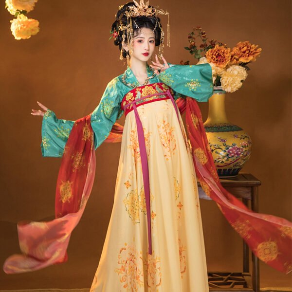 tang-dynasty-women's-costume-halter-skirt-spring-outfit-photo-2