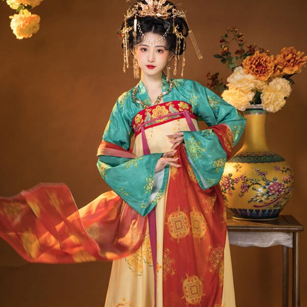 tang-dynasty-women's-costume-halter-skirt-spring-outfit-photo-3