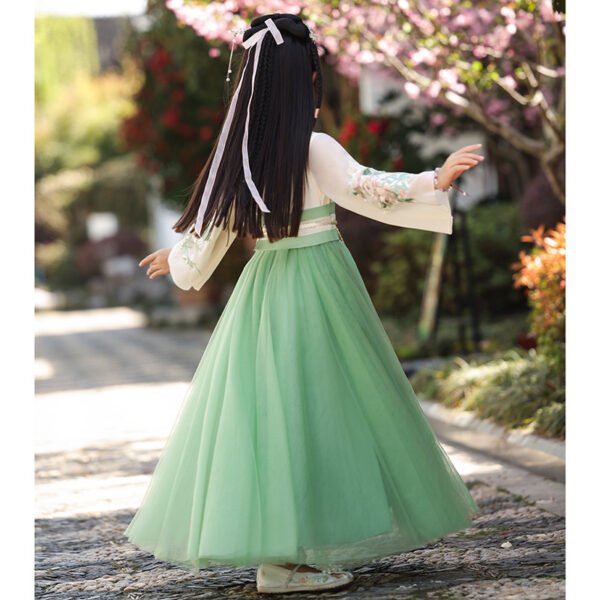 Girl's Green Hanfu Dress