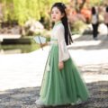 Girl's Green Hanfu Dress