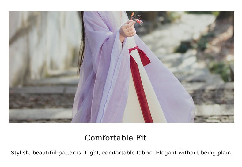 Children's Wei-Jin Style Purple Hanfu