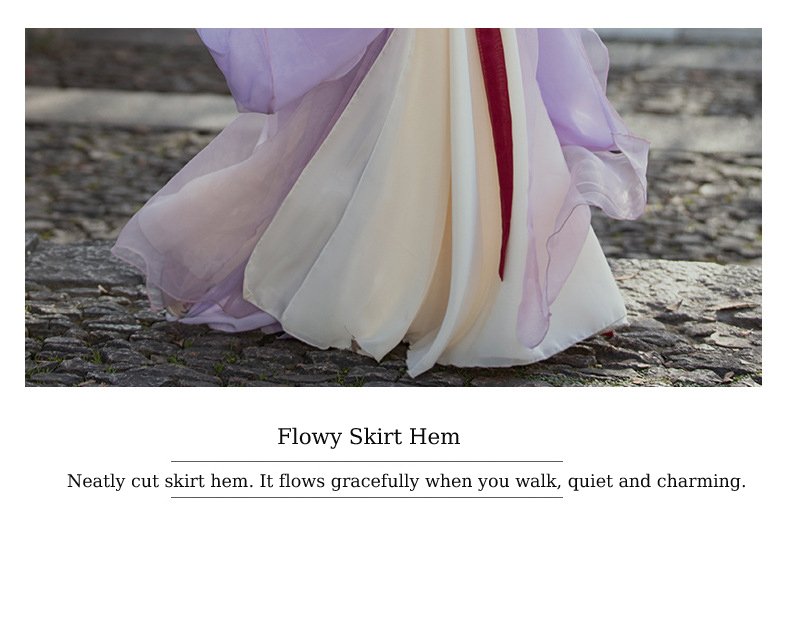 Children's Wei-Jin Style Purple Hanfu