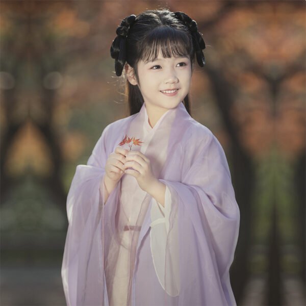Children's Wei-Jin Style Purple Hanfu