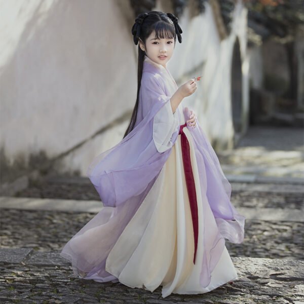 Children's Wei-Jin Style Purple Hanfu