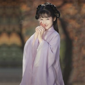 Children's Wei-Jin Style Purple Hanfu
