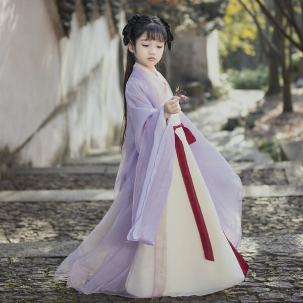 Children's Wei-Jin Style Purple Hanfu