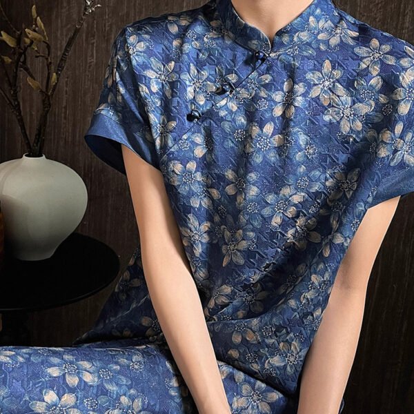 Silk Chinese Style Modern Cheongsam Dress