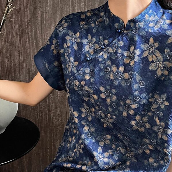 Silk Chinese Style Modern Cheongsam Dress