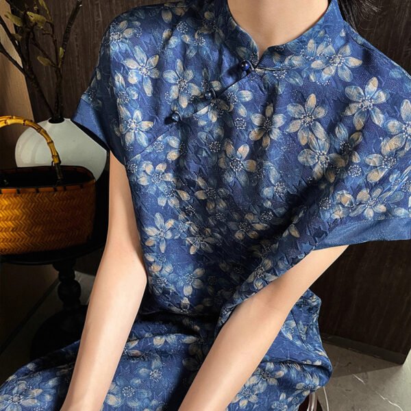 Silk Chinese Style Modern Cheongsam Dress