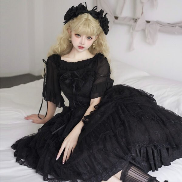Iris Love Black Lolita Dress