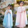 Best Quality Pink/Blue Girl's Hanfu Set