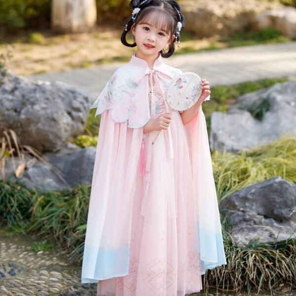 Best Quality Pink/Blue Girl's Hanfu Set