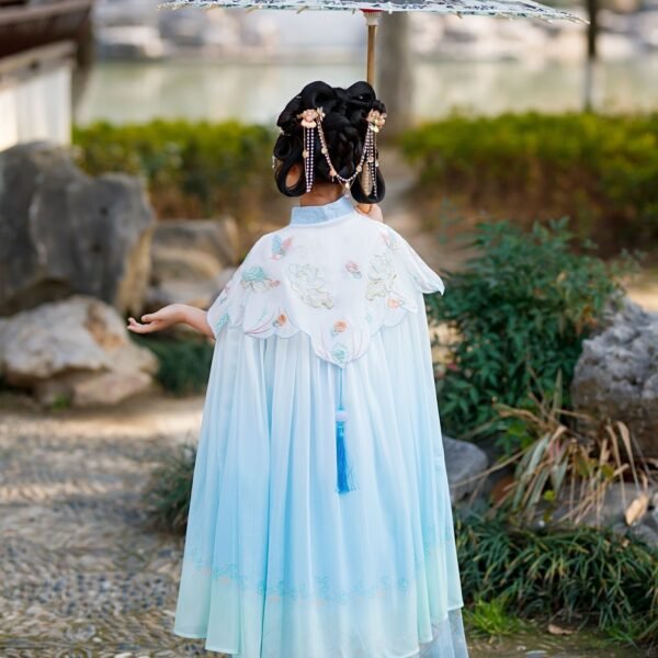 Best Quality Pink/Blue Girl's Hanfu Set