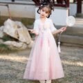 Best Quality Pink/Blue Girl's Hanfu Set