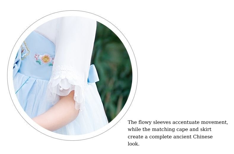 Best Quality Pink/Blue Girl's Hanfu Set