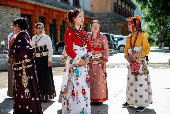 Tibetan Robes in Farming Areas