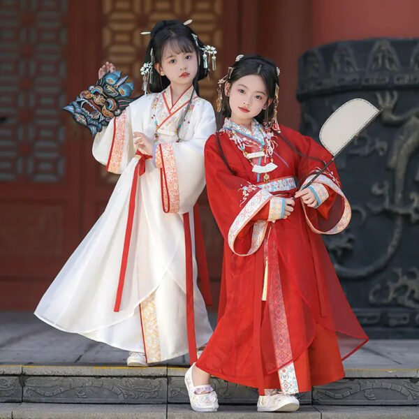 Chinese-Inspired Girl's Warring States Robe