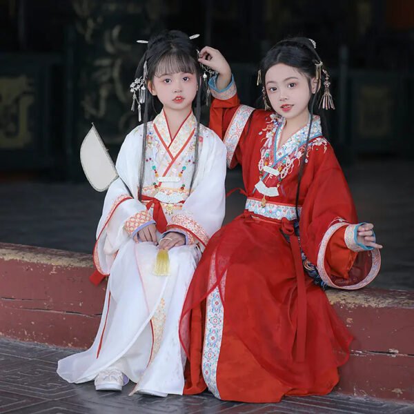 Chinese-Inspired Girl's Warring States Robe