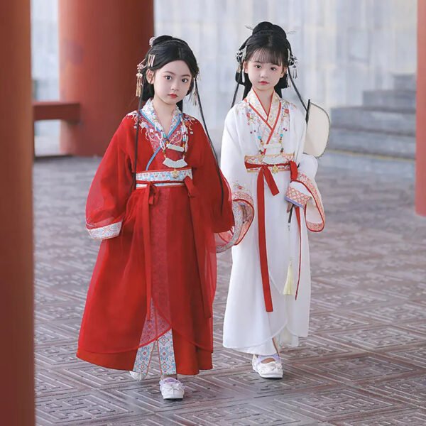Chinese-Inspired Girl's Warring States Robe