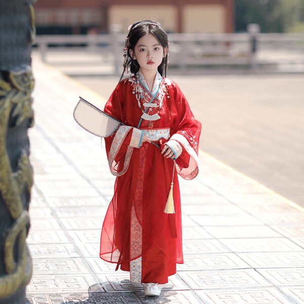 Chinese-Inspired Girl's Warring States Robe