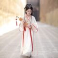 Chinese-Inspired Girl's Warring States Robe