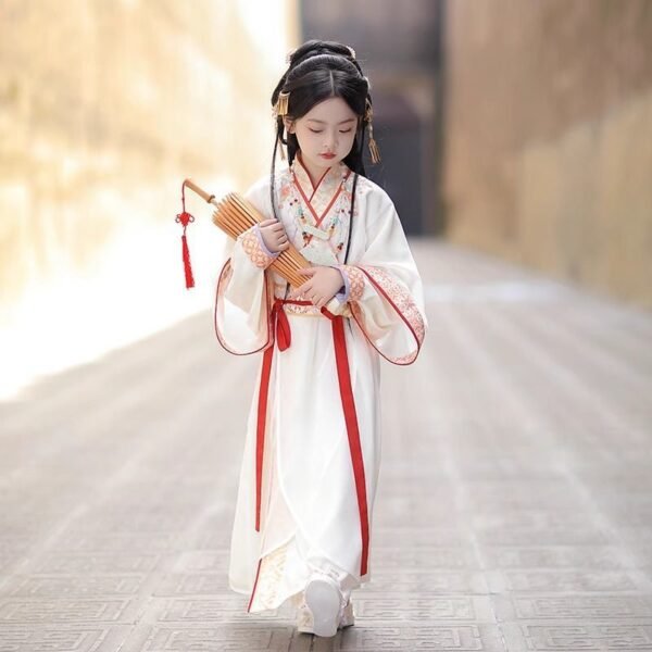 Chinese-Inspired Girl's Warring States Robe