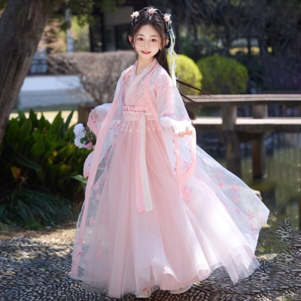 Daily Chinese-style Pink Princess Dress