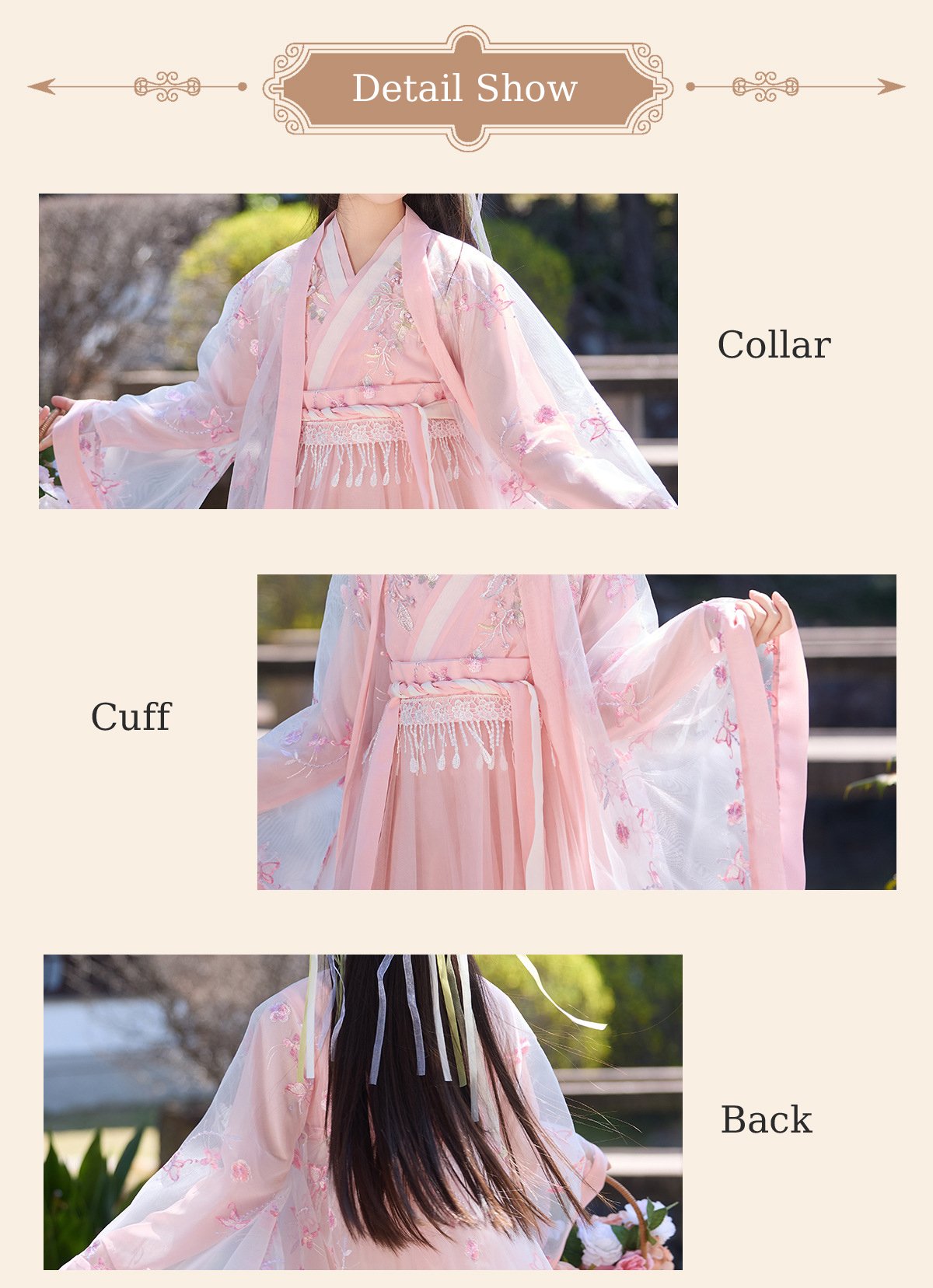 2025 Daily Chinese-style Pink Princess Dress