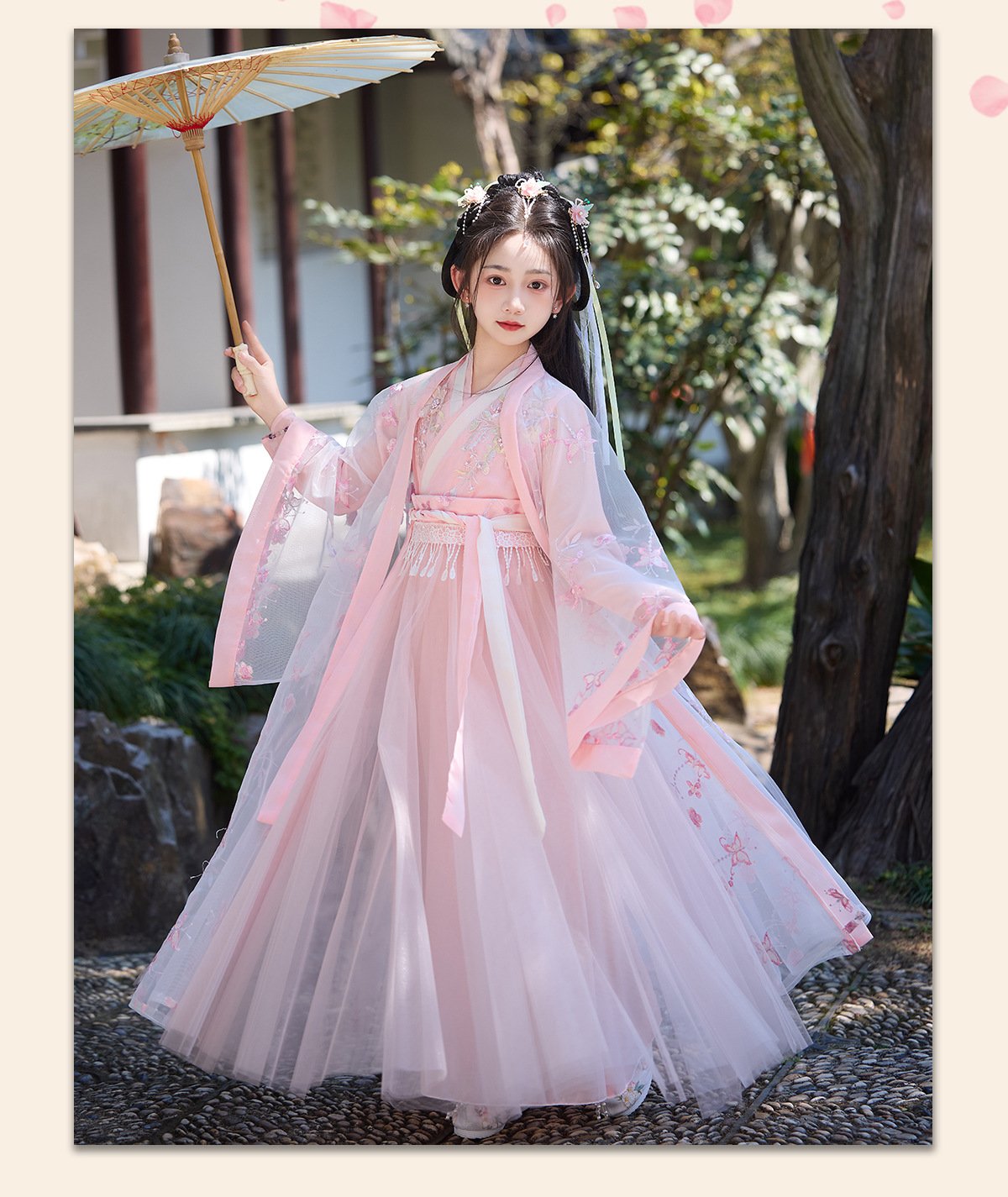 2025 Daily Chinese-style Pink Princess Dress