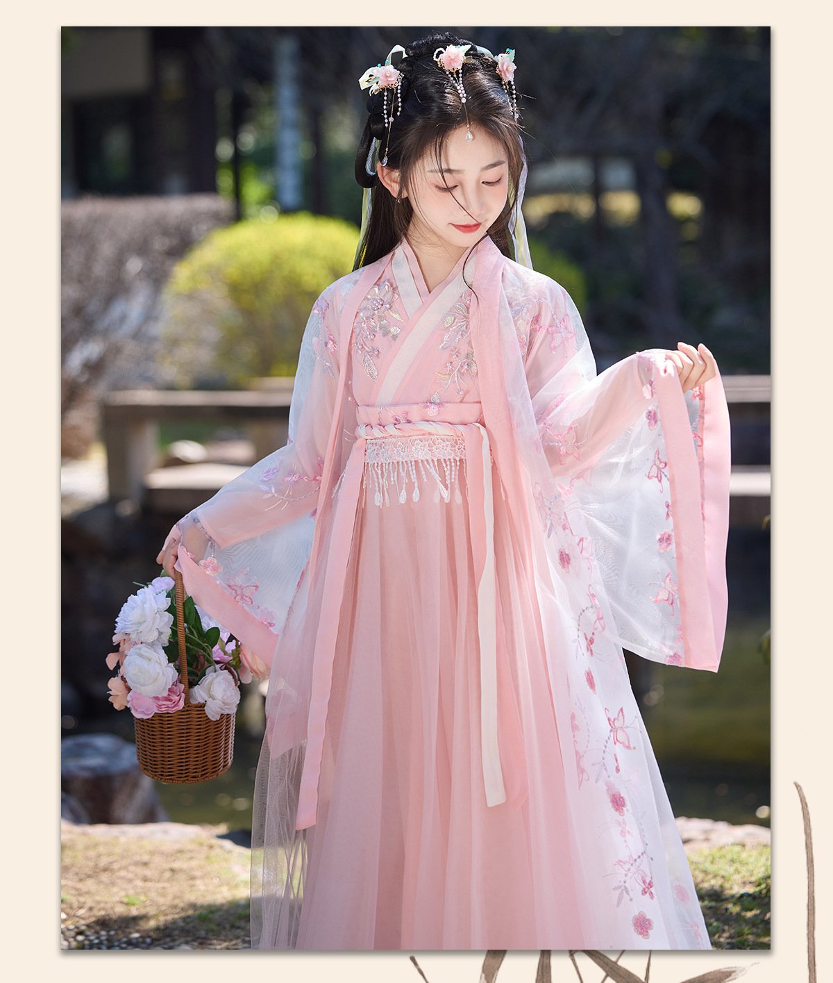 2025 Daily Chinese-style Pink Princess Dress