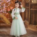 Exquisite Fairy Green Improved Hanfu