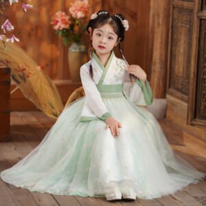 Exquisite Fairy Green Improved Hanfu