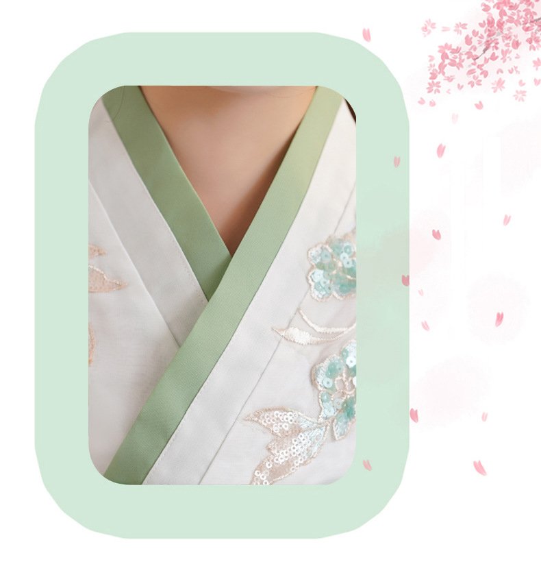 Exquisite Fairy Green Improved Hanfu for Girls