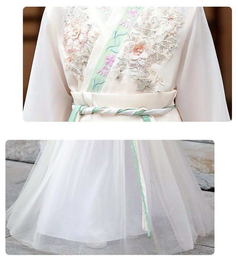 Girls Guzheng Performance Clothing