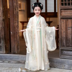 Girls Guzheng Performance Clothing