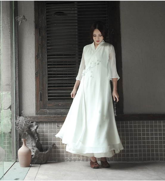 Chinese-style long gowns