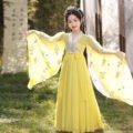 New Girl's Yellow Hanfu Dress