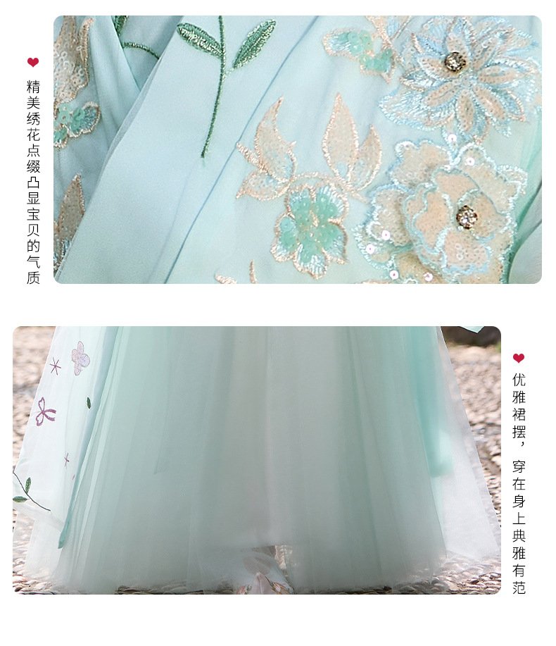 Song Dynasty Light Green Girls Hanfu photo