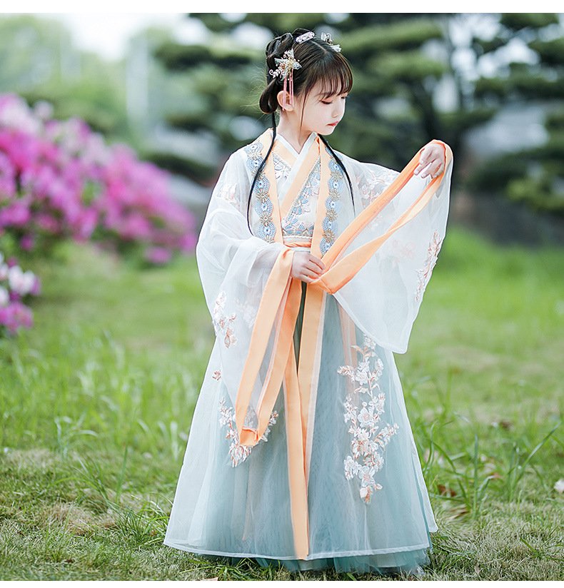 Girl's Long-Sleeve Hanfu