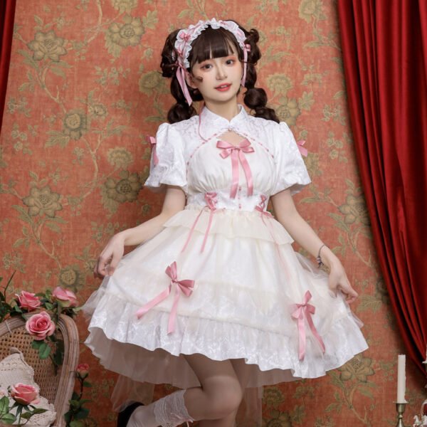 Short Sleeve Black Lolita Dress