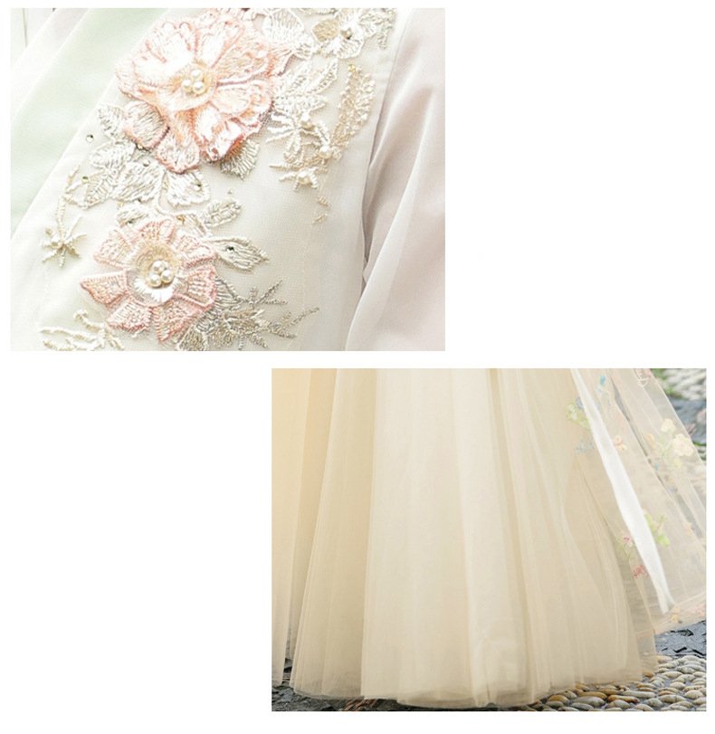 Tang-Style Wide-Sleeve Girls Hanfu Set