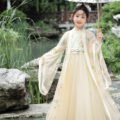 Tang-Style Wide-Sleeve Girls Hanfu Set