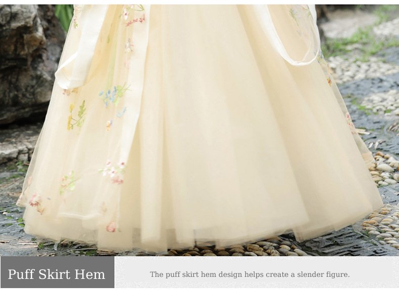 Tang-Style Wide-Sleeve Girls Hanfu Set