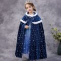Kids Hooded Frozen Elsa Cape
