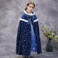 Kids Hooded Frozen Elsa Cape