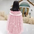 Girls Frozen Elsa Princess Cape